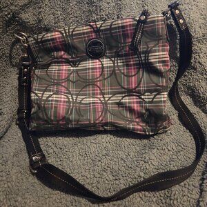 Coach Signature Tartan Crossbody Bag